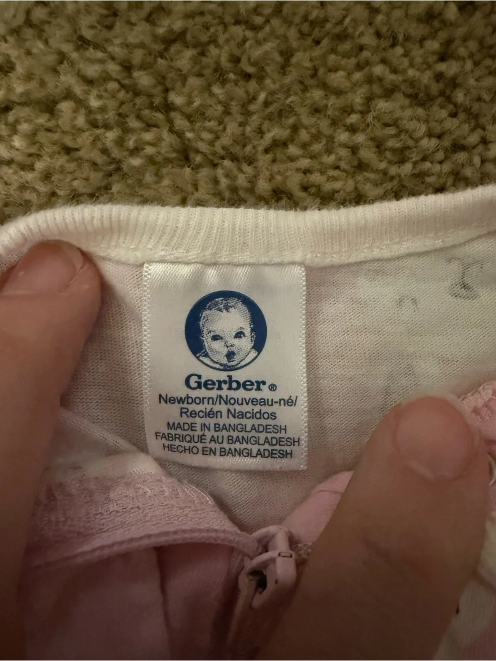 Pink Bunny Infant Footed Pajamas
